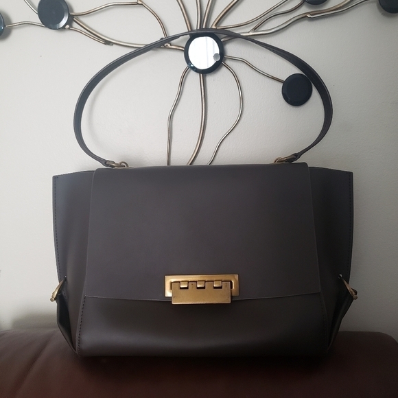 HP. Zac Posen Eartha Folded Gusset Shoulder Bag. - Picture 3 of 12